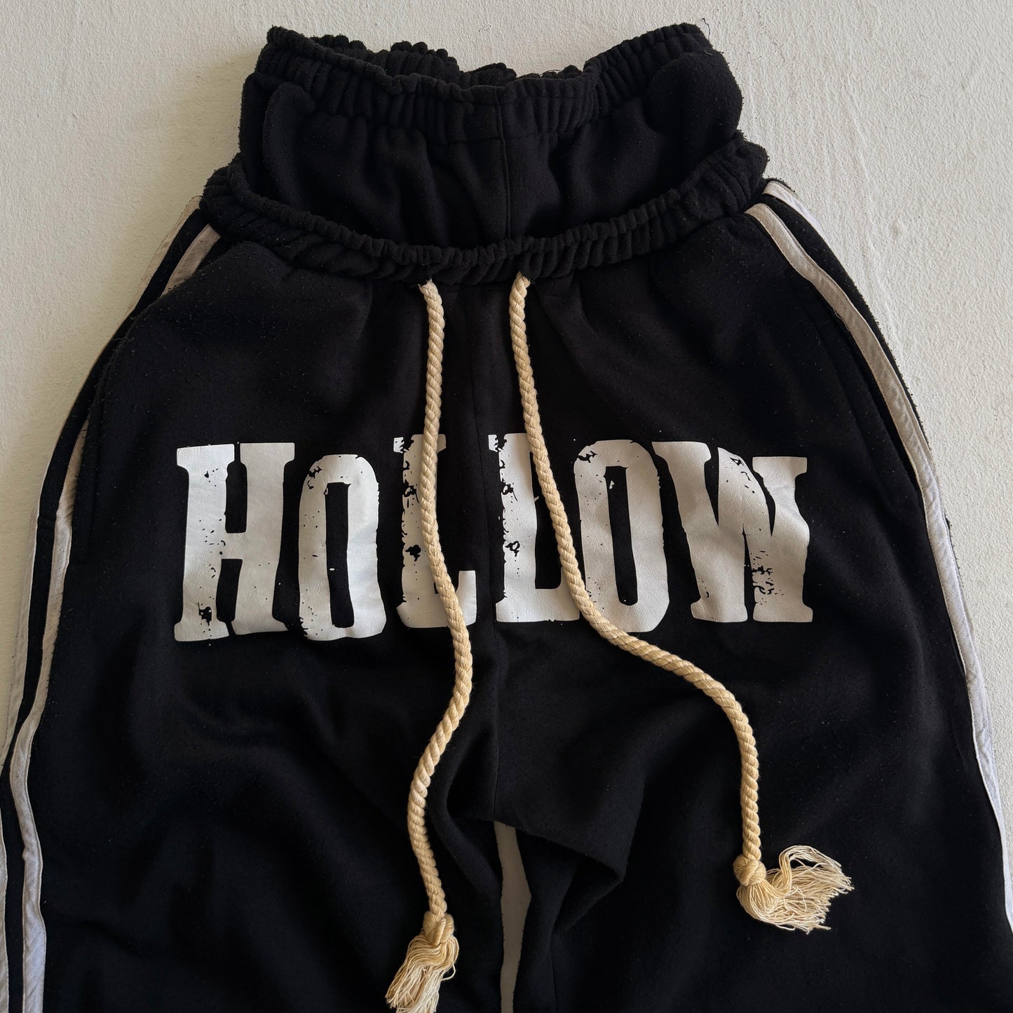 Hollow double waisted sweatpants