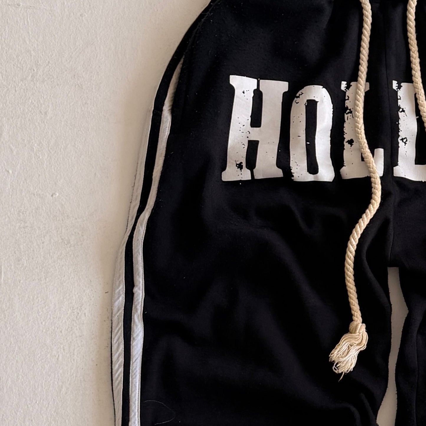 Hollow double waisted sweatpants